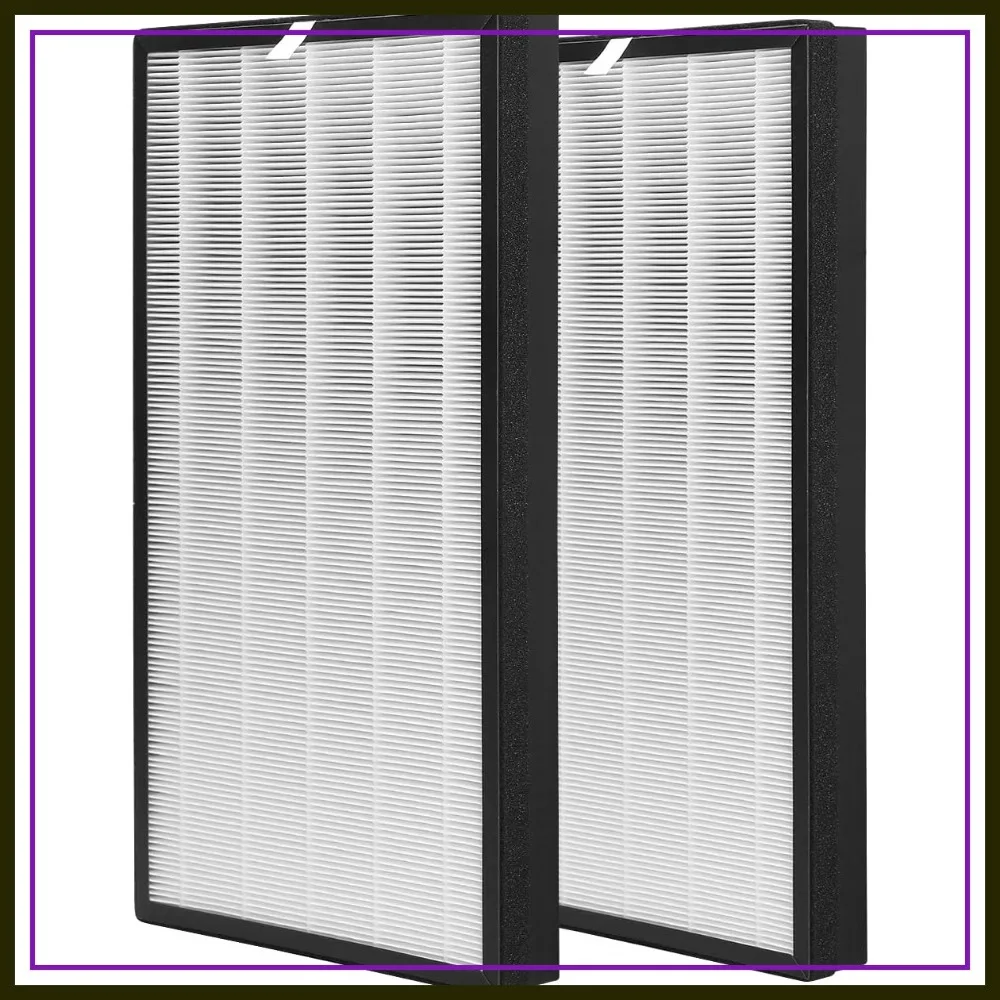 

Replacement Filter for Air Purifier, 2-in-1 Main & Activated Carbon Filters, Pack of 2