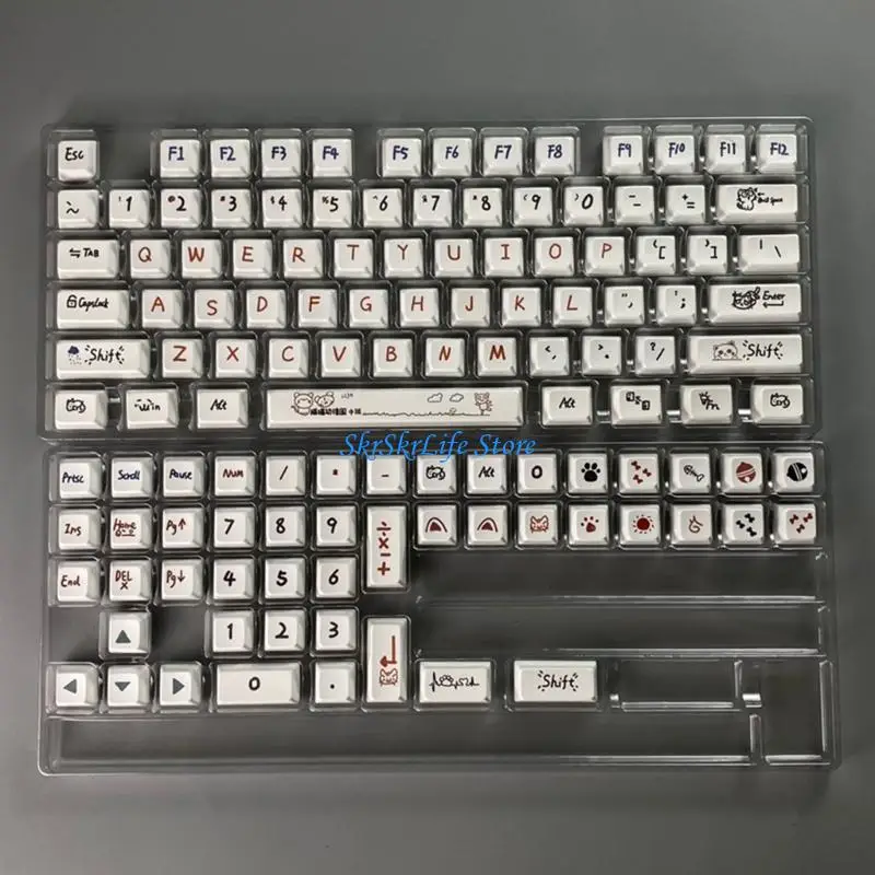 

E65E Kindergarten XDA Profile Keycaps PBT Dye Sublimation for Cherry MX Switch