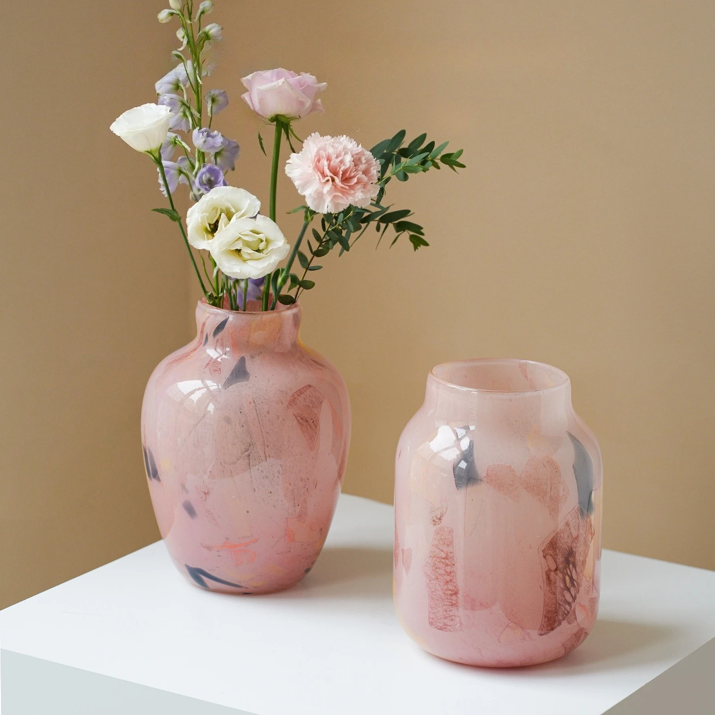 Nordische Glasvase, französische Vase für Hydrokultur, Wohnzimmer-Tischvase, Glasvase, Ornamente, Geburtstagsgeschenke, Abschlussgeschenke