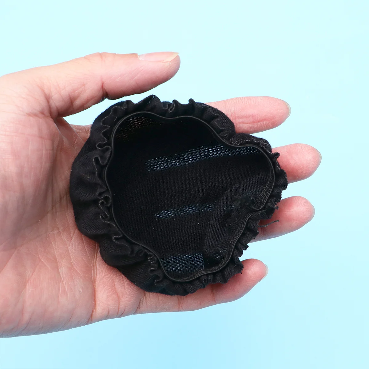 

1 Pair Headphone Dust Covers Stretchable Fabric Washable 9-11Cm Size L Black Flannel Cover Protective Headset Protector For