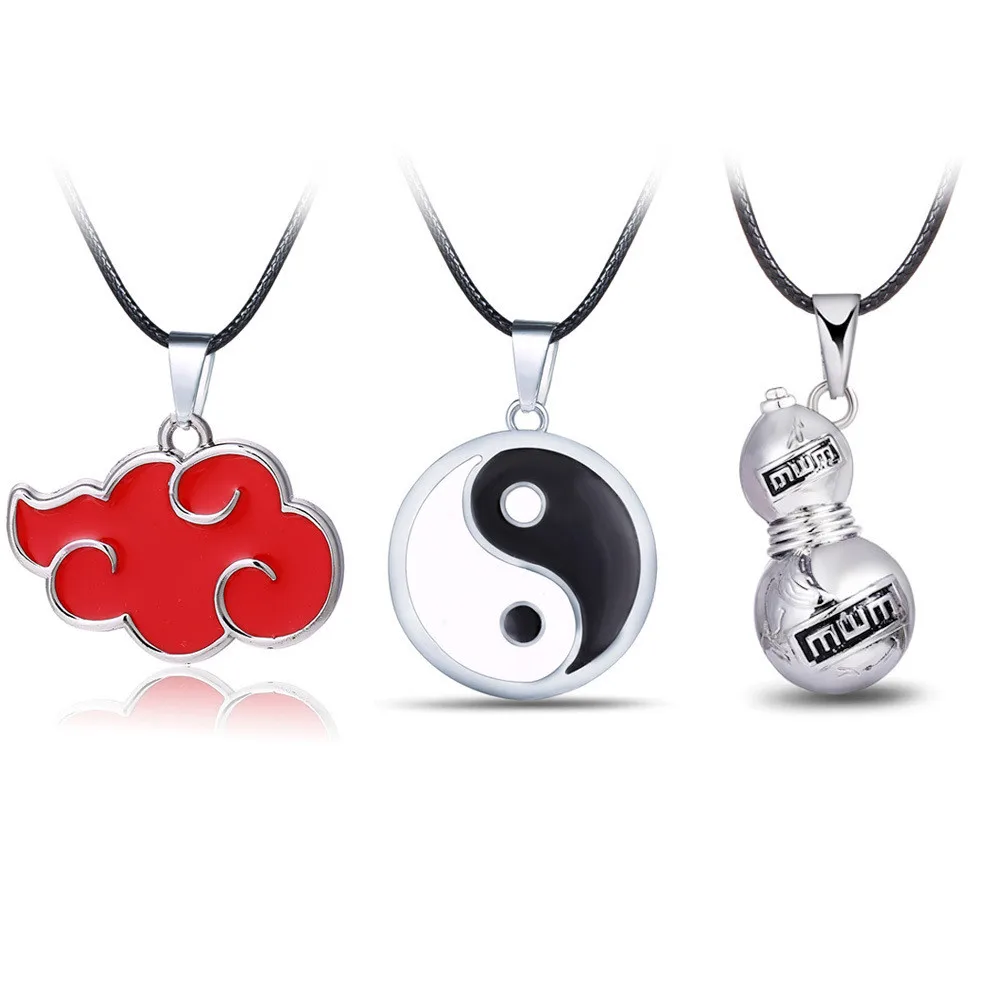 AnimeNecklaces Gaara Gourd Love Logo Taijutsu Metal Necklace Pendants Action Figure Cosplay Accessories Toys Gifts