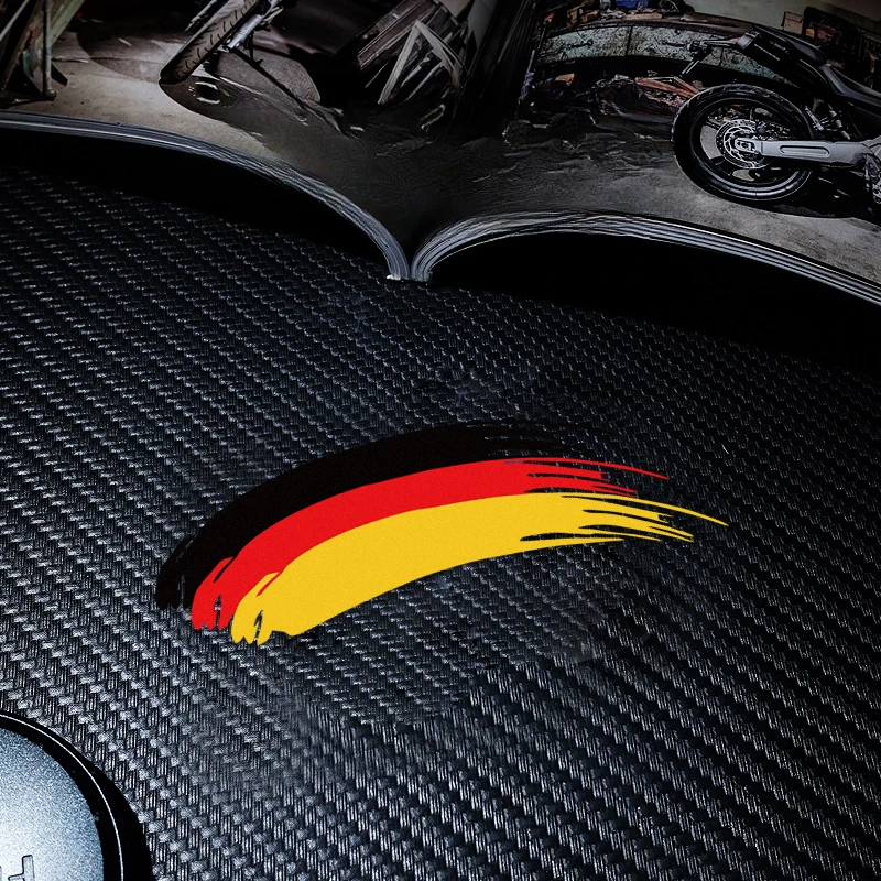 1PC Tricolor Flag Motorcycle Stickers Waterproof DIY Motorbike Side Panels Fuel Tank Fairing Moto Helemt Vinyl Decals Decoration