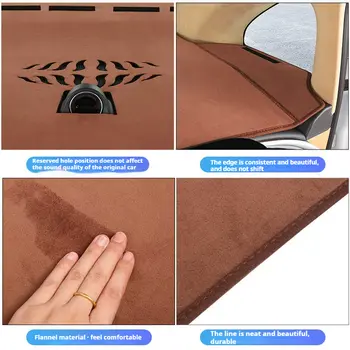 Flanelová rohožka do palubní desky pro Toyota Crown Royal S150 JZS151, rok výroby 1995 - 1999, příslušenství, kryt palubní desky, ochranný koberec, rohožky do palubní desky 10 nejlepší prodej Rohožka do palubní desky Toyota Crown - №8