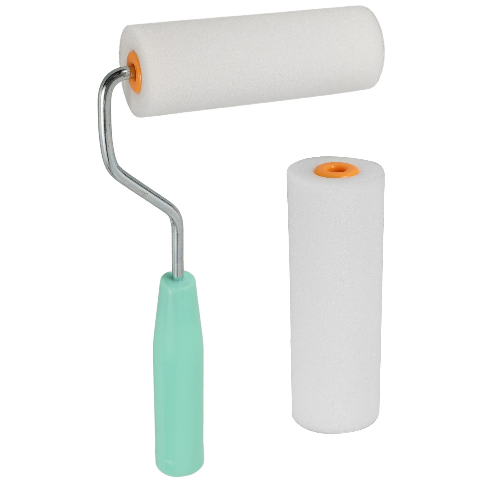 

Набор из 1 компактного и легкого валика-кисти из высокоплотного поролона для покраски стен, мебели, масляных, латексных и водоэмульсионных красок