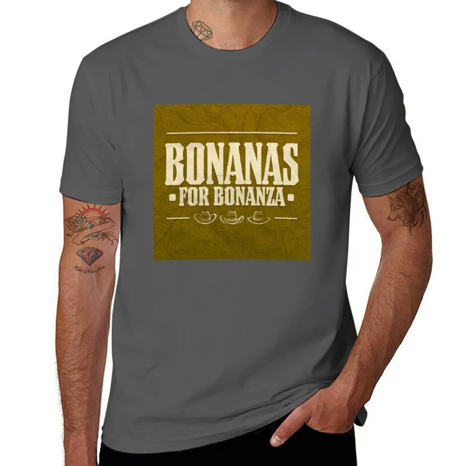 

Bonanas For Bonanza logo T-Shirt man tshirt t shirts for man graphic tees black cotton t-shirt plain for man package T-Shirt