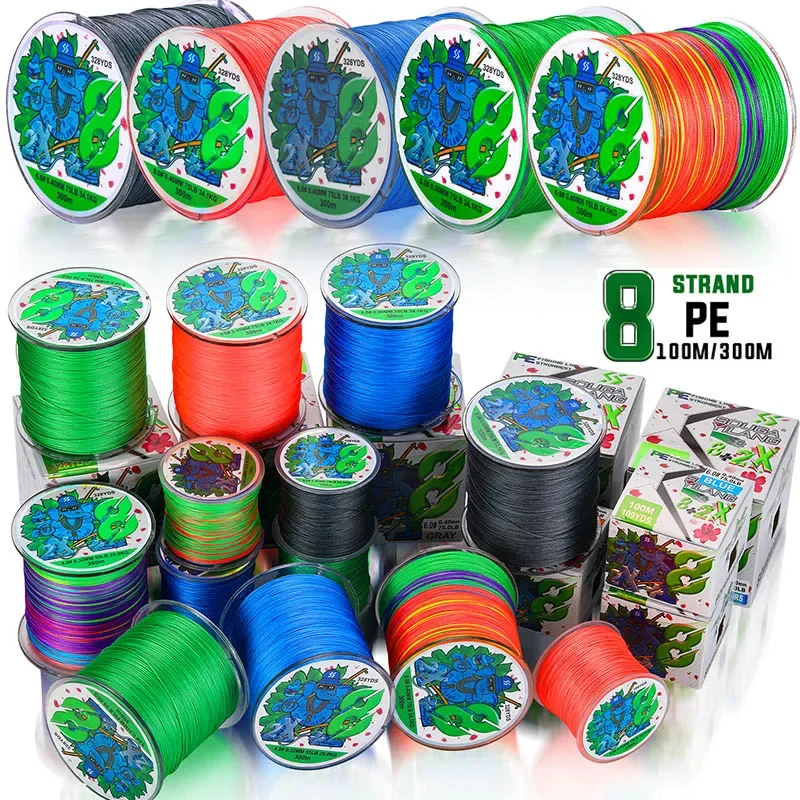 Sougayilang geflochtene Angelschnur x8 300/m ziehen 16 ~ 75lb japanische Pe Schnur für Süßwasser Salzwasser Angel zubehör Pesca