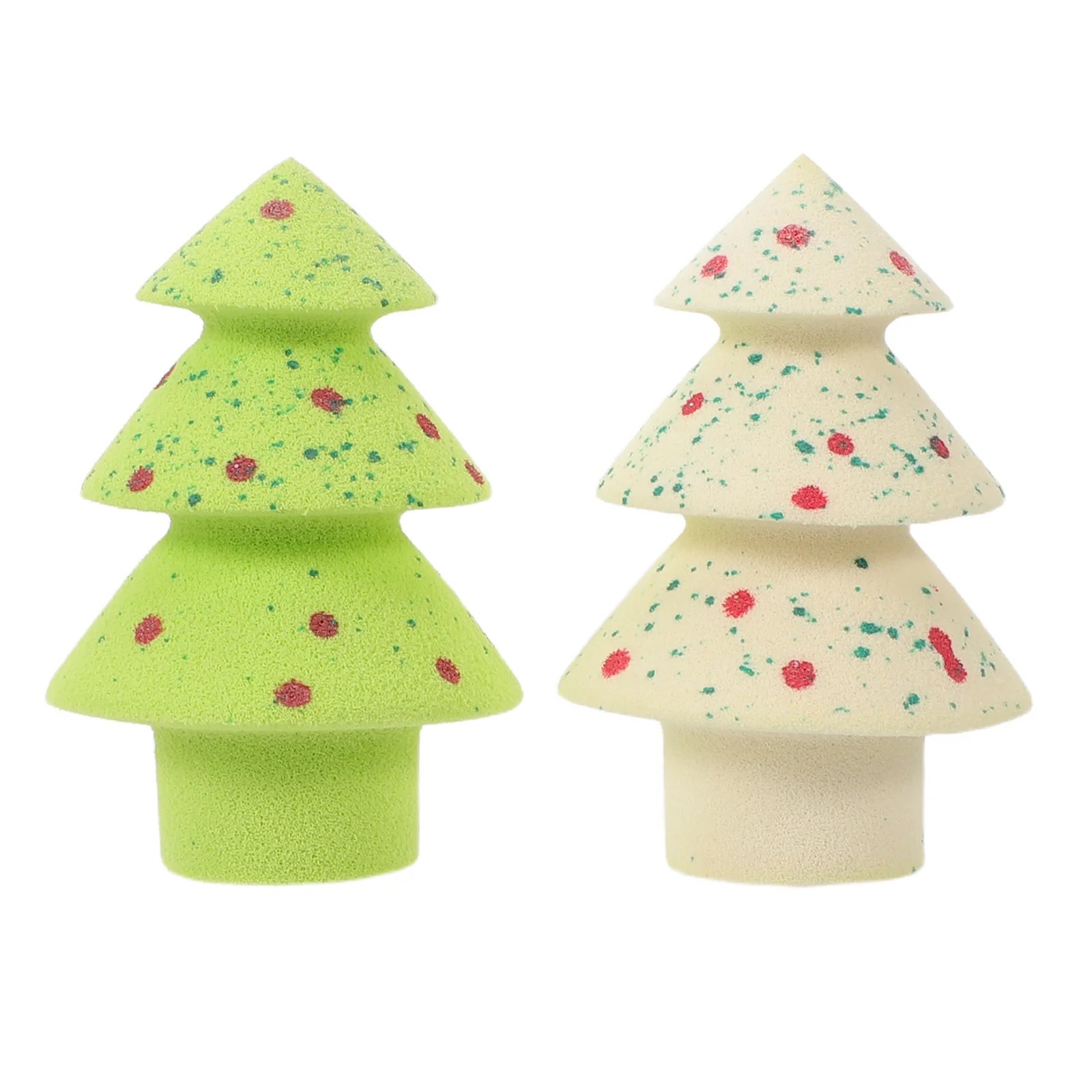 

1Set Christmas Makeup Sponge Puff Set Star Ball Design Soft Non-Latex for Sensitive Skin Wet Foundation