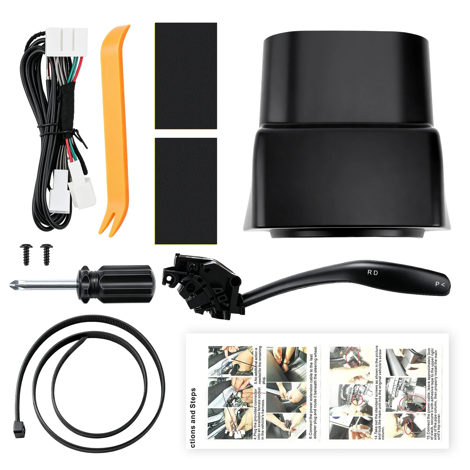 Smart Gear Stalk For Tesla Model Y Juniper  2026 Physical Drive Gear Selector Stalk Shift Lever Retrofit Kit D/P/R Gearshift