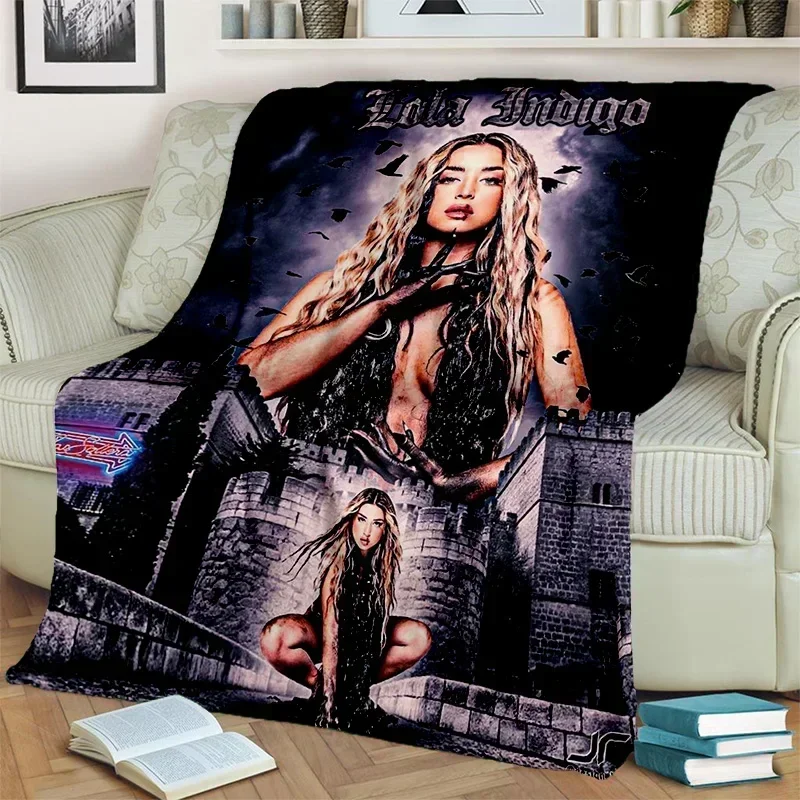 3D Lola Indigo Spanish Singer Dancer Blanket,Soft Throw Blanket for Home Bedroom Bed Sofa Picnic Travel Office Cover Blanket Kid