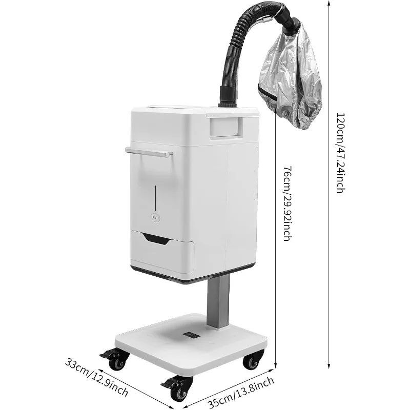 Отпариватель для волос Nano Micro Mist, стоячий отпариватель для волос, глубокий кондиционер, паровой колпачок для волос с капюшоном, отпариватель Micro Mist с подогревом