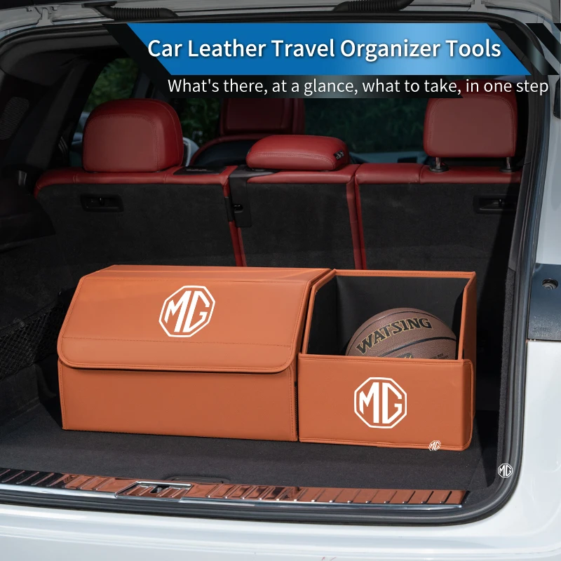 Car Trunk Organizer Tools Storage Box Tidying Case Accessories For Morris Garages MG 6 3 5 7 TF ZR ZS HS GS GT Hector RX5 RX8 35