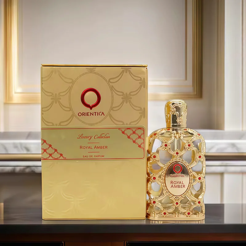 Luxury Unisex Perfume 100ml Lasting Oriental Woody & Royal Amber Fragrance Elegant Red Gold Bottle High-End Best-Selling Scent