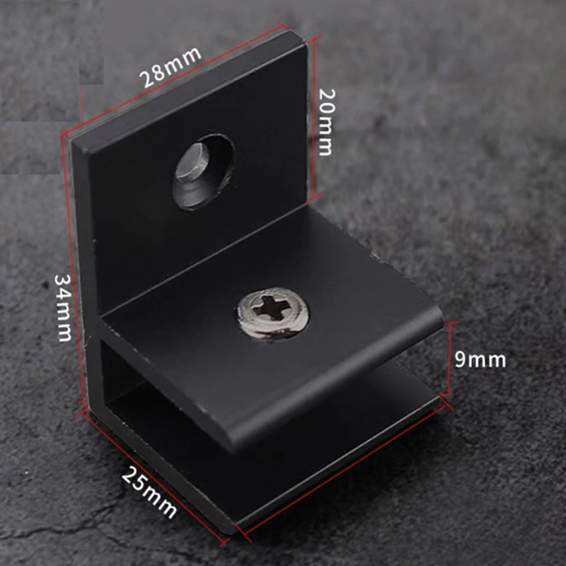 

​​F Type Aluminum Alloy Glass Clamp Fixing Bracket For Factory Partition Shelf Support​