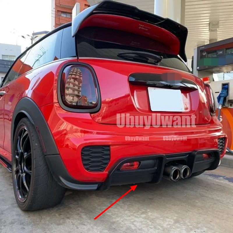 Für JCW Heckstoßstangendiffusor für Mini F56 JCW Style 2015–2022, Kohlefaser/FRP, Heckdiffusorverkleidung (Ersatz)