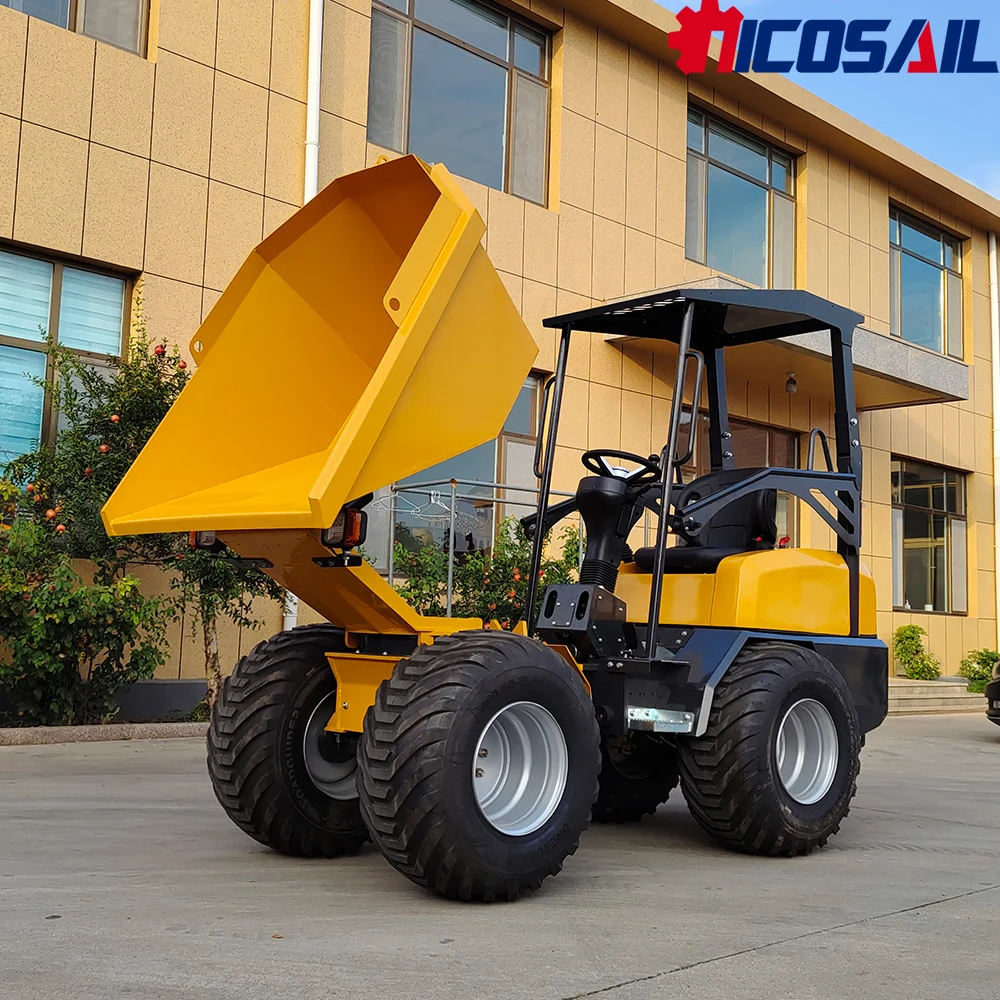 Custom Mini Dump Truck Euro 5 Engine CE Certified Compact Tipping Dumper for Farm and Garden Work