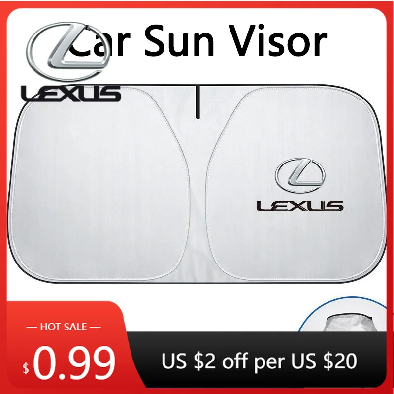 

Interior Stickers Car Windshield Sunshade Cover Sun Visor UV Protector For Lexus F SPORT ES RX NX LS UX LM LX GX LC RZ IS CT GS