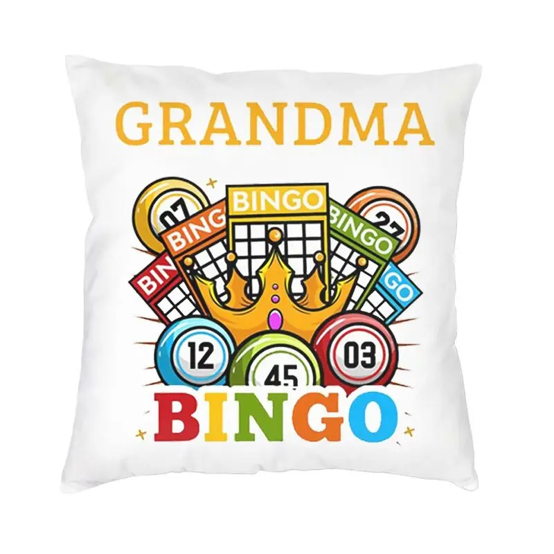 Bingo Paper Game Pillow Case 45x45cm for Sofa Modern Cushion Cover Square Pillowcase