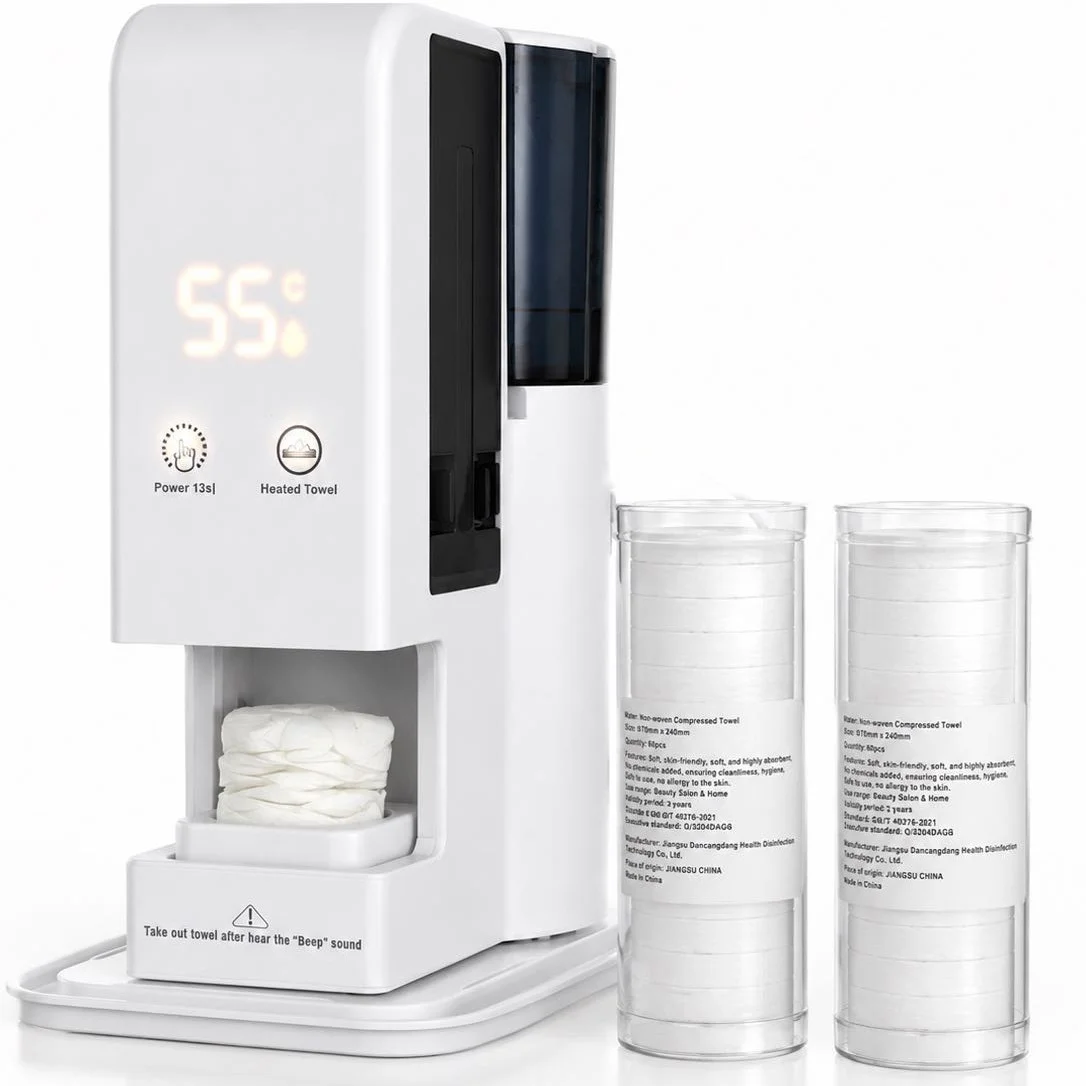 Factory Direct 55°C Constant Temp Hot Towel Dispenser, 5s Fast Heating Wet Wipe Warmer for SPA Facial Salon & Home Baby Care