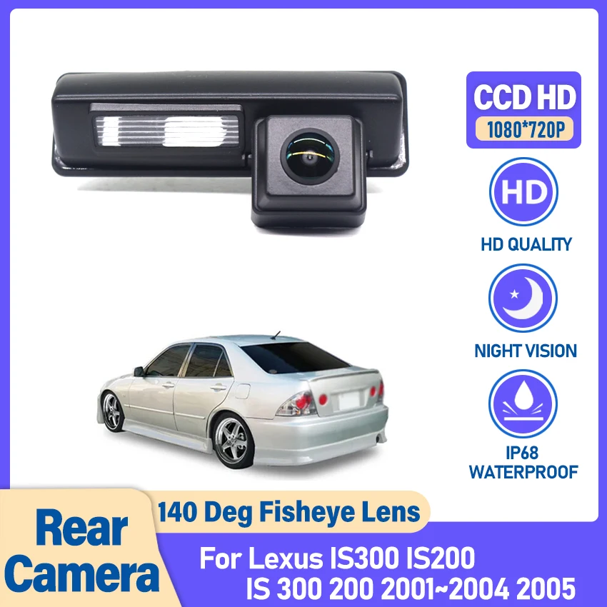 HD Night Vision Backup Rear View camera For Lexus IS300 IS200 IS 300 200 2001 2002 2003 2004 2005 CCD license plate Camera