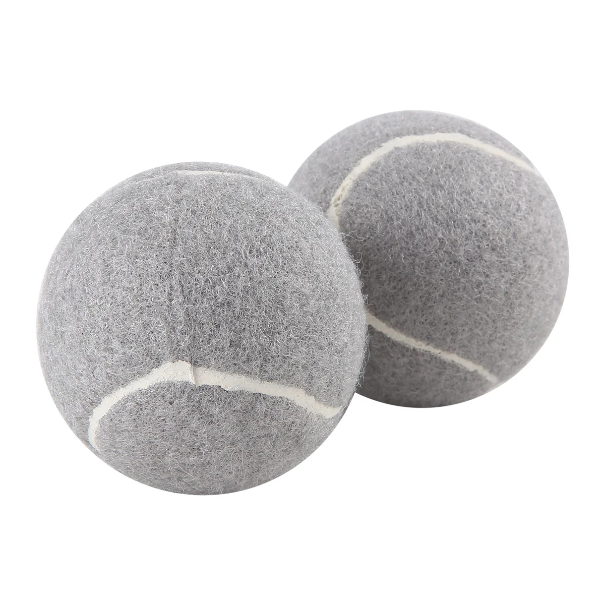 ABNP 2 pelotas de tenis precortadas para patas de muebles y protección del suelo, cubierta de almohadilla de fieltro resistente y duradera, gris