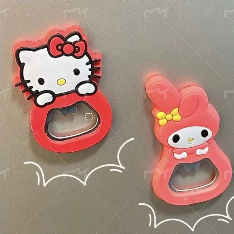 

Hello Kitty Bottle Opener Multi Functional Beer Bottle Starter Cute Cartoon Anime Refrigerator Kitchen Accessories Wholesale