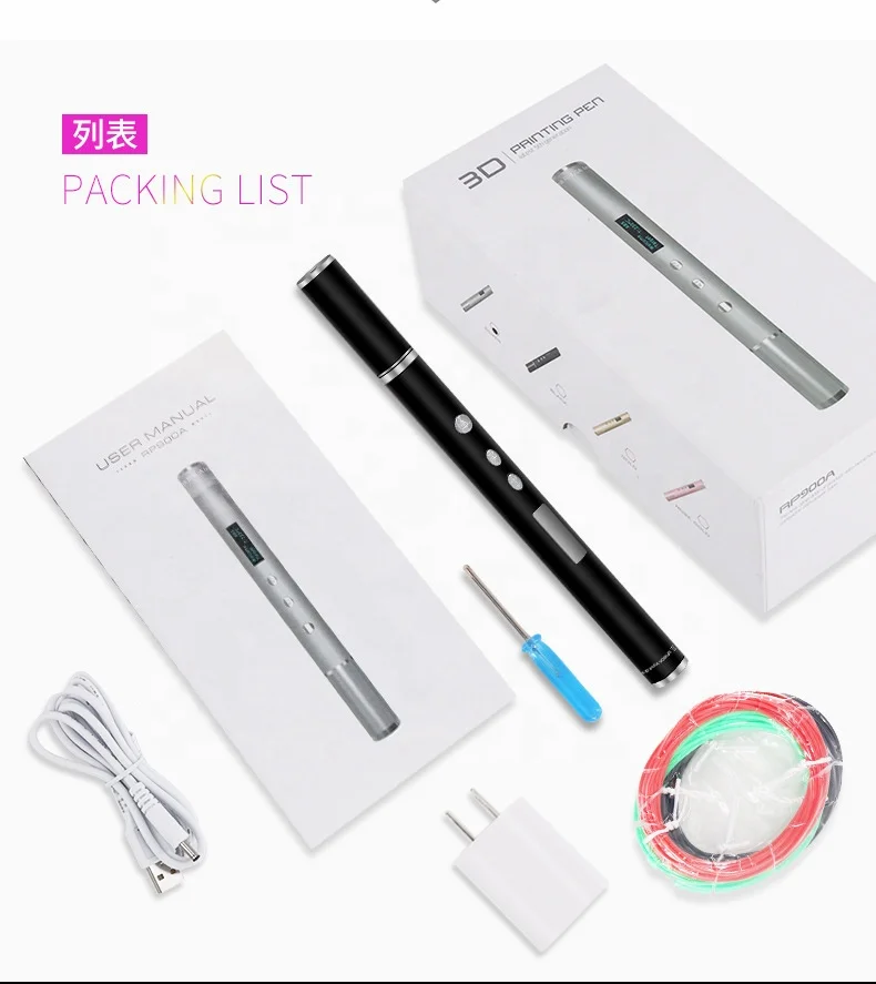 

Wholesale High Quality Hot Selling High-end Temperature-adjustable 3d Printing Pen For Adults And Kids DIY Drawing Printing
