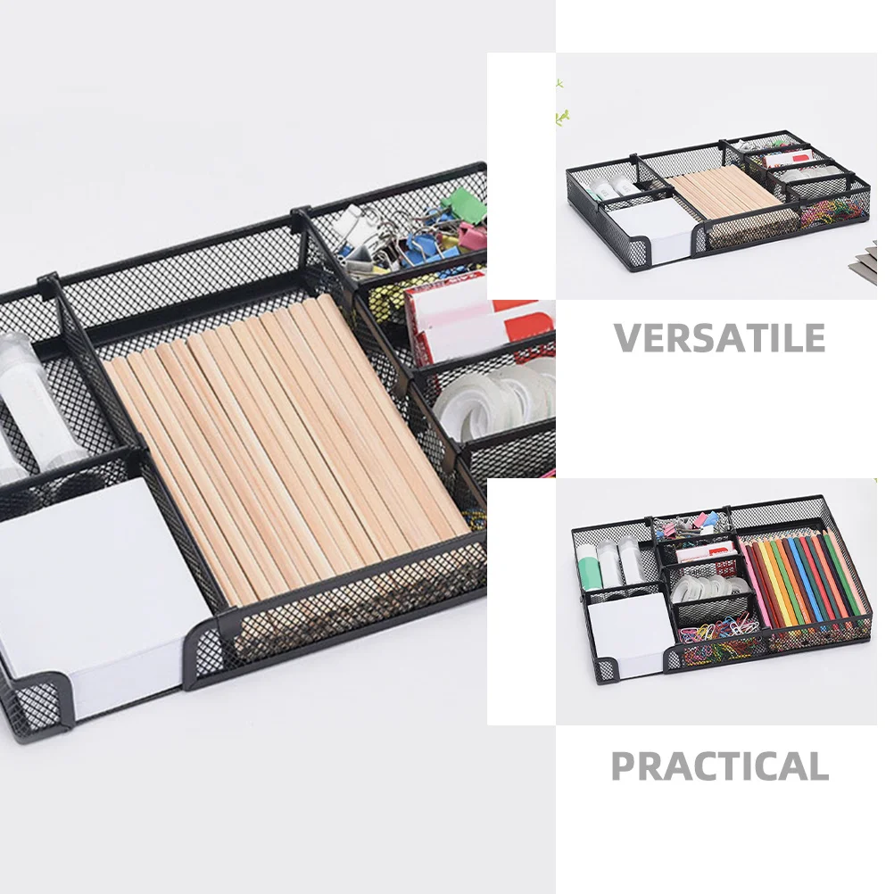 Büro DIY Ablage Metall Schreibtisch Organizer Desktop Organizer Fach Multi-Fach Stift Halter Büro Organisatoren für Schreibtisch