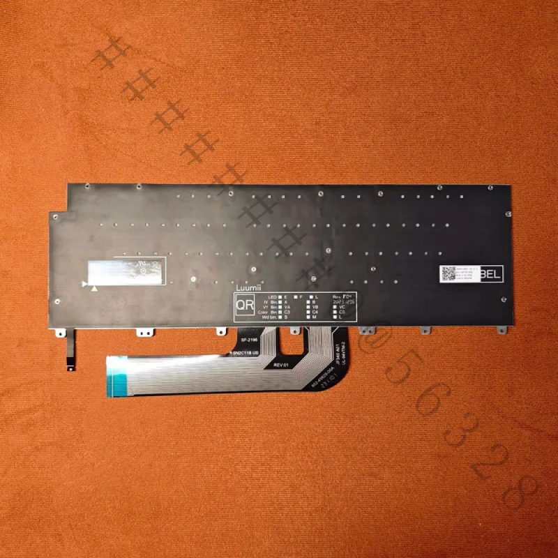 SC+For Dell XPS 16 9640 Laptop New Built-in US Backlit Keyboard PN 0YNR78 YNR78 Notebook Replacement Internal Keyboard Spare Par