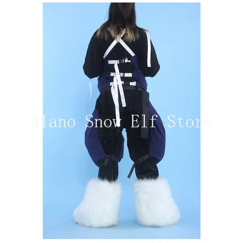 Gambe di animali Cos Spugna Fursuit Accessori Cosplay Borsa Collana Gambe di animali dai colori casuali Riempimento curvo Cosce Furry Fursuit