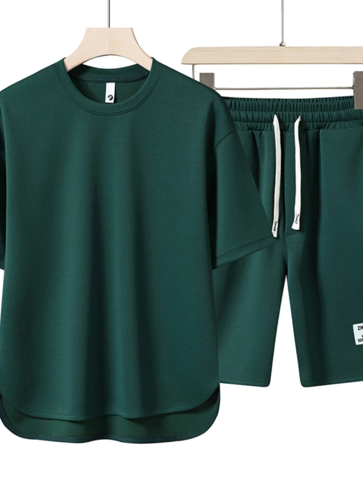 

Комплект футболок Heavyweight ort Sve, повседневная круглая спортивная одежда для мужчин, летняя новинка Sle Ice Sensation, большие размеры, пять брюк