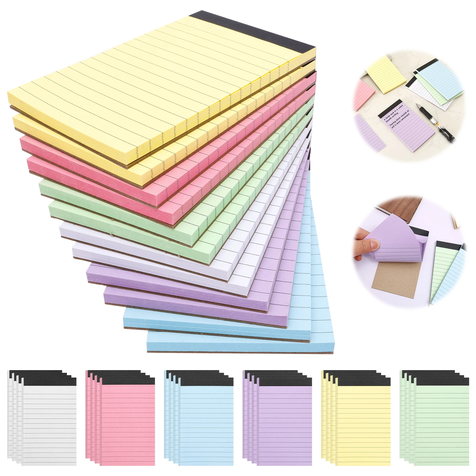 

36Pcs Tearable Legal Pad Office Supplies Ink-proof Tear-off Pages Writing Sheet Paper Notepad Simple Lined Paper Scribbling Book