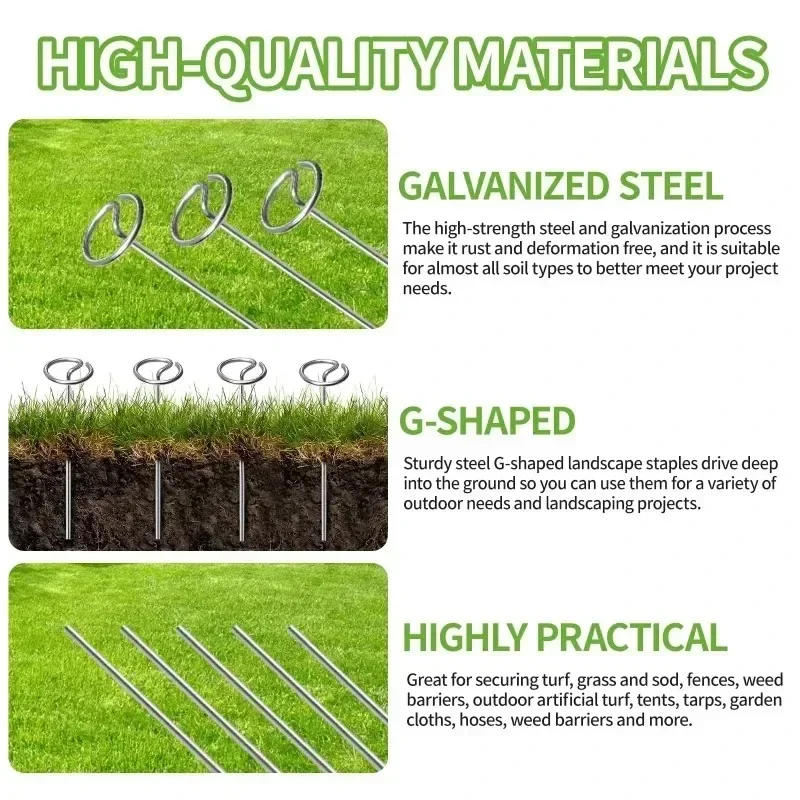 2026 Latest Models Round Gardening Thimble,Round Top Gardening Stake for Barrier Spikes,Camping Tents,Fixing Lawn Cloth and Weed