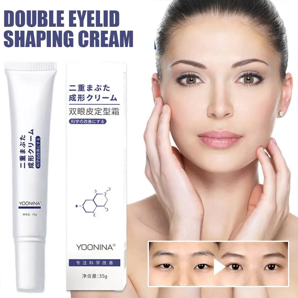 35g pálpebra dupla nenhum traço creme de modelagem invisível não-irritante sweatproof natural de longa duração pálpebras duplas creme de estilo