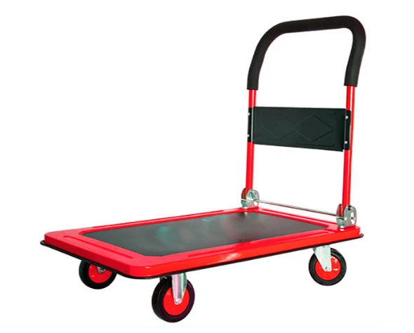 

Heavy Duty Foldable Platform Hand Trolley Shopping Trolleys Cart Truck Load Industrial Plastic Modern Best Seller 150kg 300kg 4"