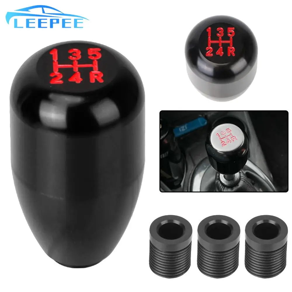 For Manual Transmission Replacements Racing 5 Speed Gear Shift Knob Aluminum Alloy Car Accessories JDM MT Gear Stick Shifter