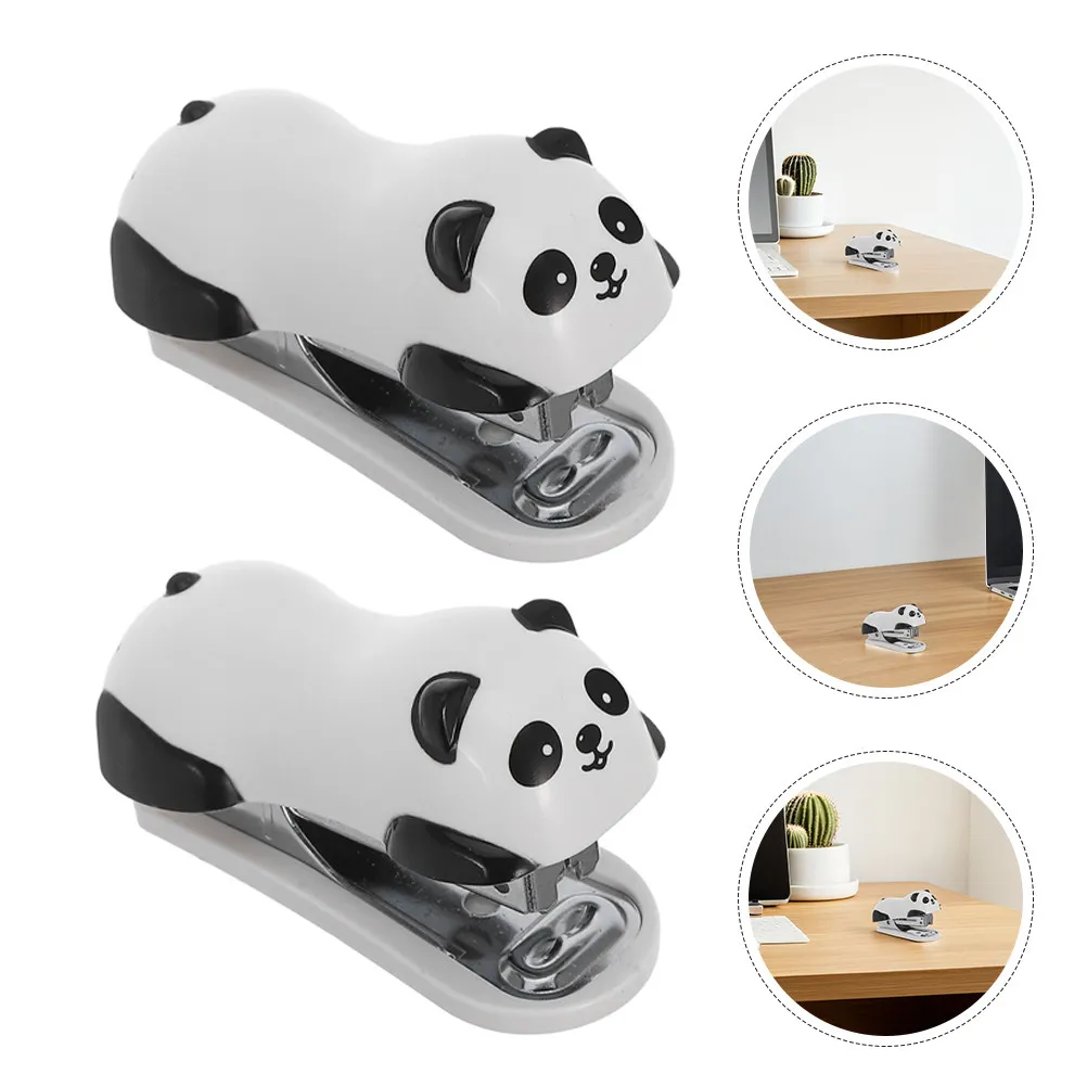 

Набор из 3 мини-степлеров в виде панды: портативные, компактные, ручные, для офиса и школы, милые канцелярские принадлежности в виде животных