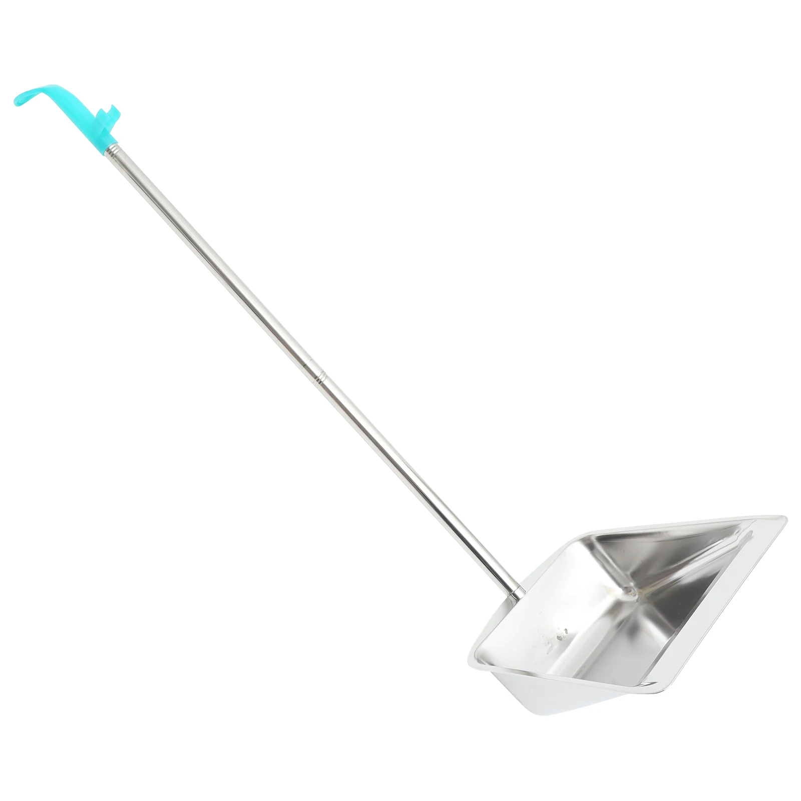 

Stainless Steel Dustpan Large Size Long Handle Trash Shovel Silver Durable Home Cleaning Broom Kitchen Tools Household Supplies