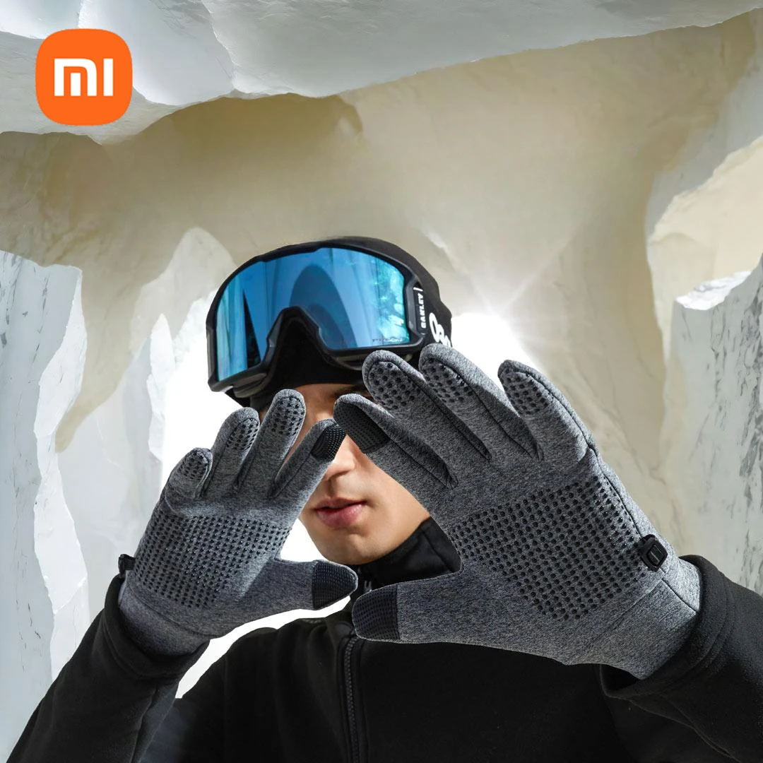 xiaomi Aerogel cold resistant touch screen with velvet warm gloves for men and women the same code for skiing outdoor sports