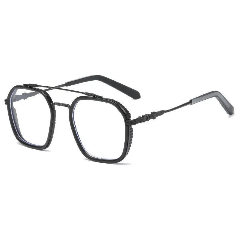 Gafas Anti Blue Light Blocking High-end Glasses Men Plain Glasses Optical Clear Eyeglasses Black Square Frame Eyeglasses Очки