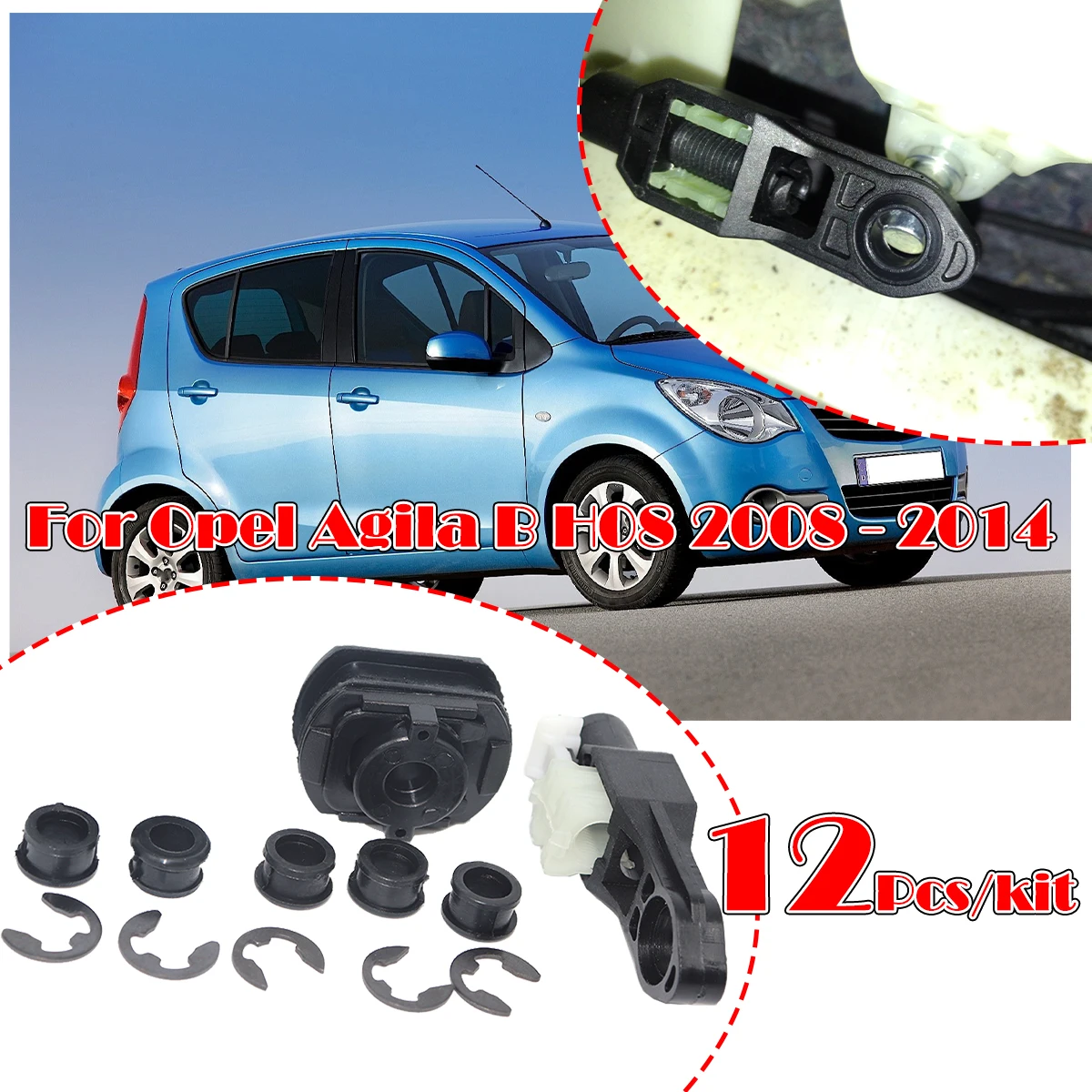 

12pc/kit Gear Shift Cable Linkage Lever End Rod Connect Bushing For Opel Agila B H08 Vauxhall Agila Maruti Ritz Changhe Spla