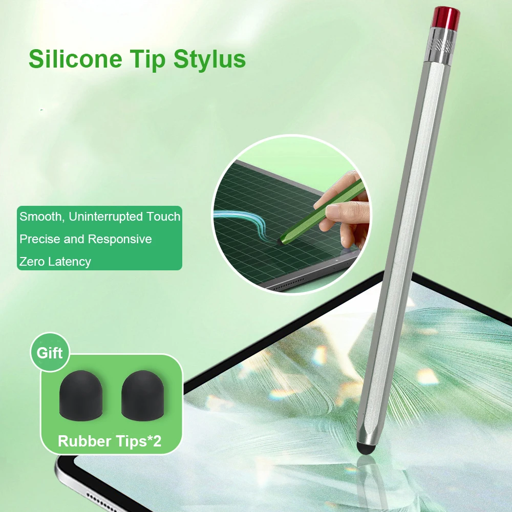 Silicone Soft Tip Stylus for Samsung Galaxy Z Fold 7/ 6/5/4 Rounded Tip Universal Touch Screen Capacitive Pen Without Bluetooth