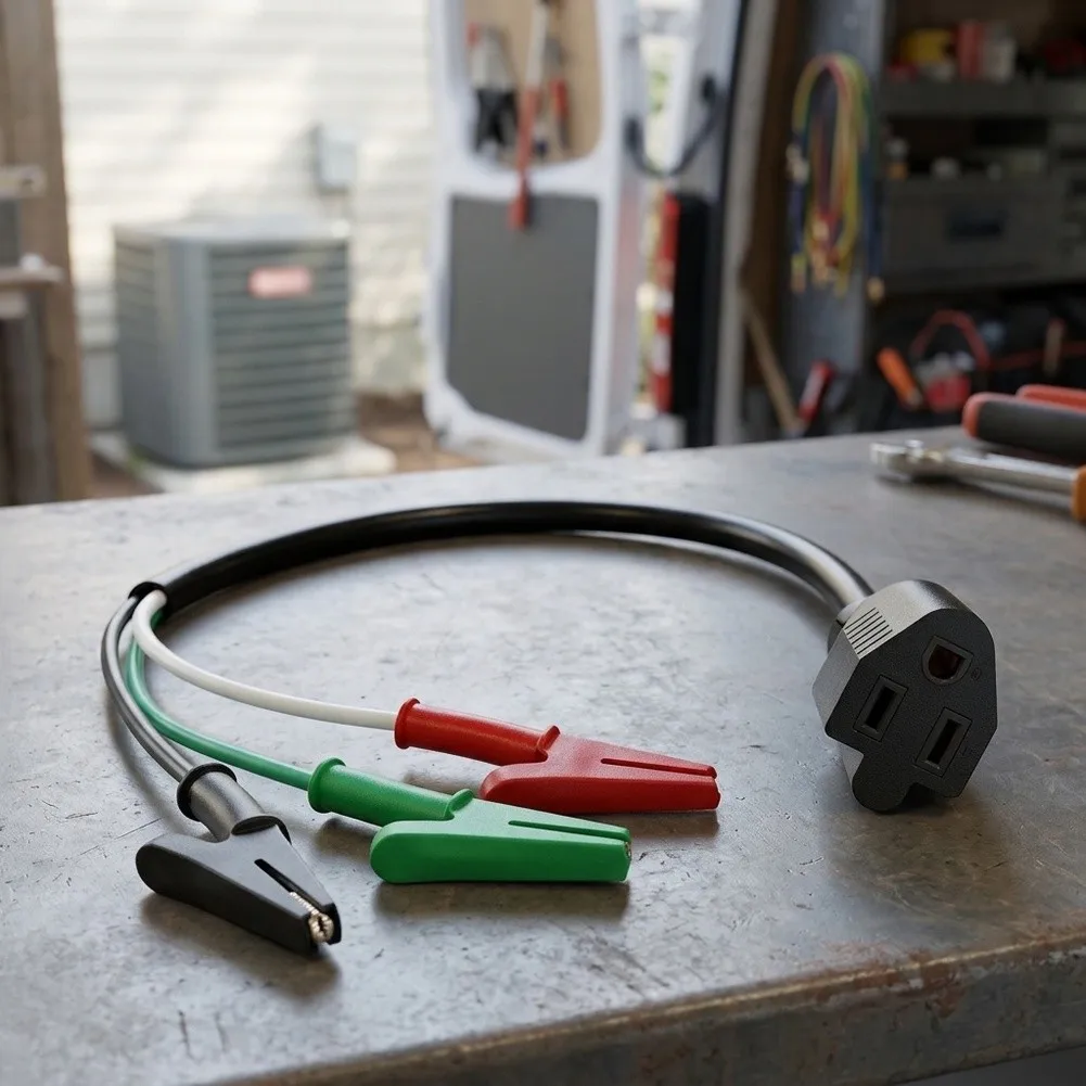 Alligator- Clips Test Leads Wire Cable Reliable HVAC Adaptor Cord For HVAC Equipment 69522: Quick Power Supply