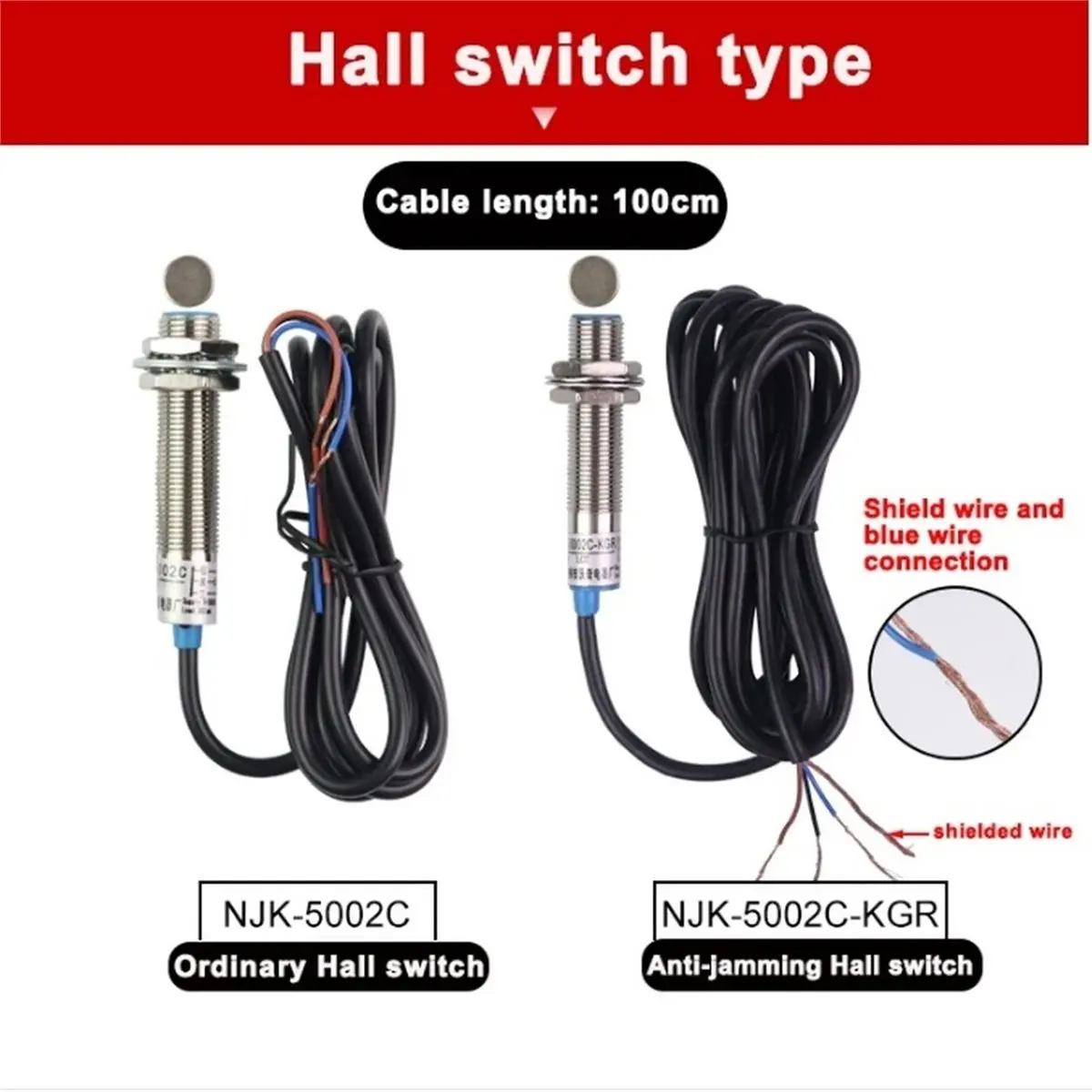 2026 NEW IP68 Waterproof Hall Tachometer Digital LED Motor Speed Meter Tester NPN Switch DC 8-24V 10-9999 RPM
