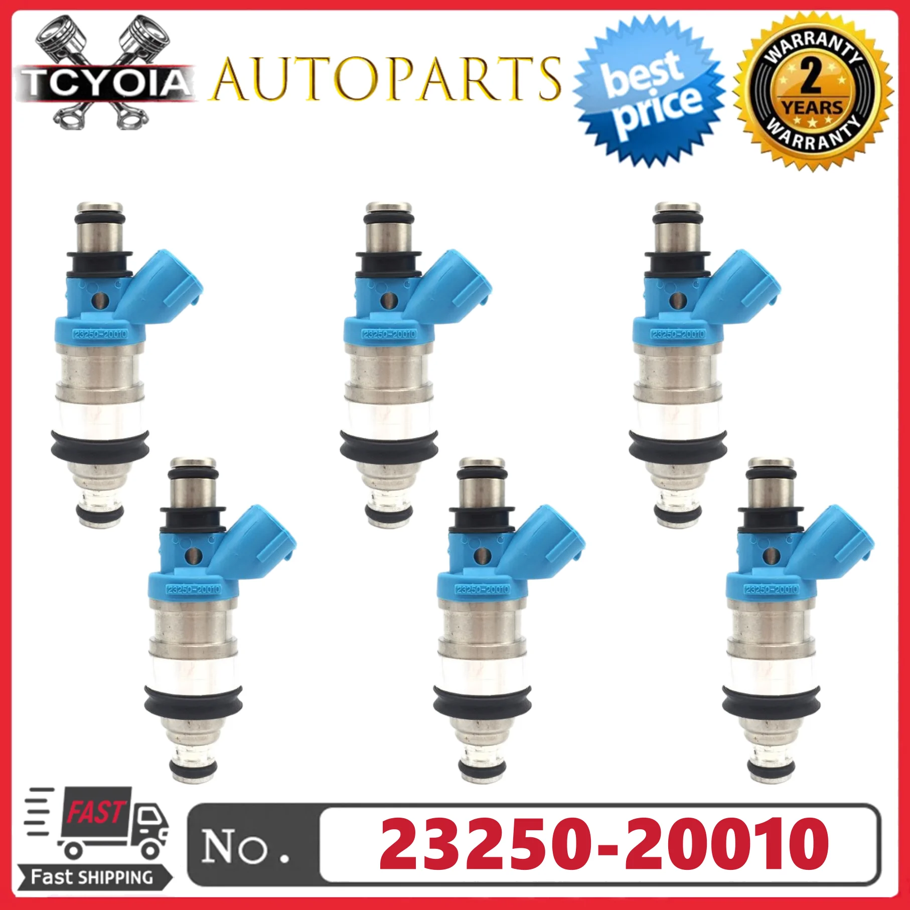 

6 шт. 23250-20010 23209-20010 Топливная форсунка для TOYOTA NA Camry 1993~2000 Solara 1998~2002 Avalon 1994 Sienna 1997~2000 3.0L 1MZ