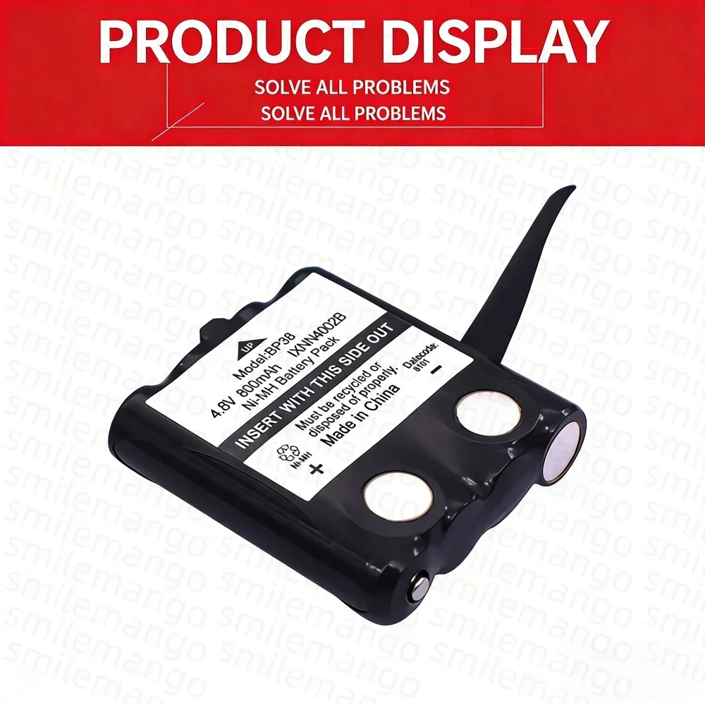 Akumulator Ni-Mh BP-38 800mAh do radiotelefonów Motorola Tlkr T80 T80ex Xtr446 Xtb446 Xt180 Xtk446 Tlkr T61 T81 T5 T6 T7 T8 — zdjęcie produktu 6