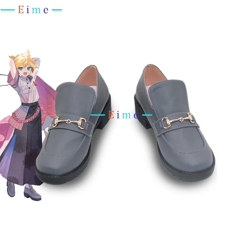 

PJSK 4th Anniversary Len Cosplay Shoes Halloween Carnival Boots Anime Accessories Cosplay Prop PU Leather Shoes Custom Made