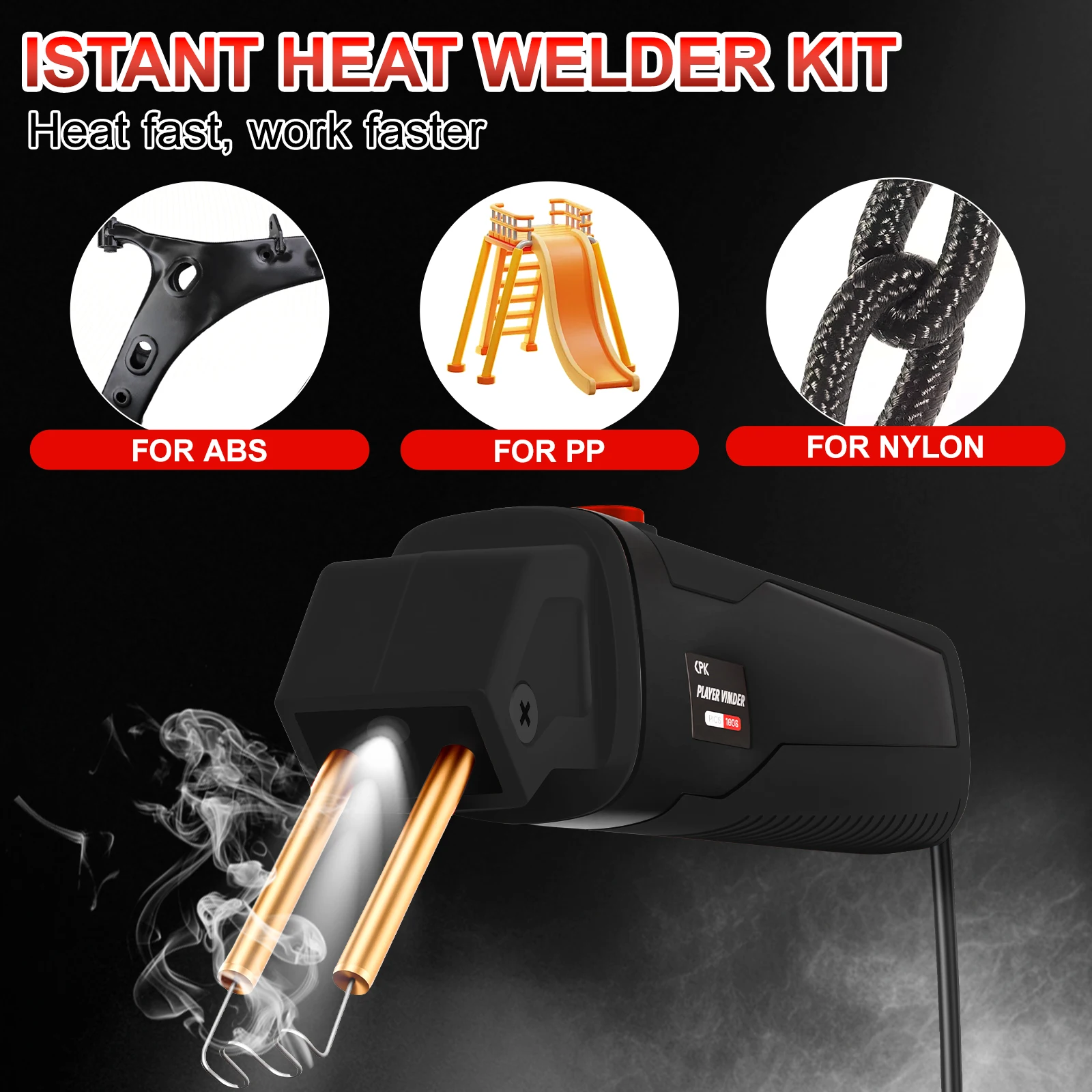 

Набор для сварки пластика 100 Вт, 200/400 скоб, комплект для горячей сварки, пистолет для сварки пластика, набор для ремонта автомобильных бамперов, комплект для ремонта пластика