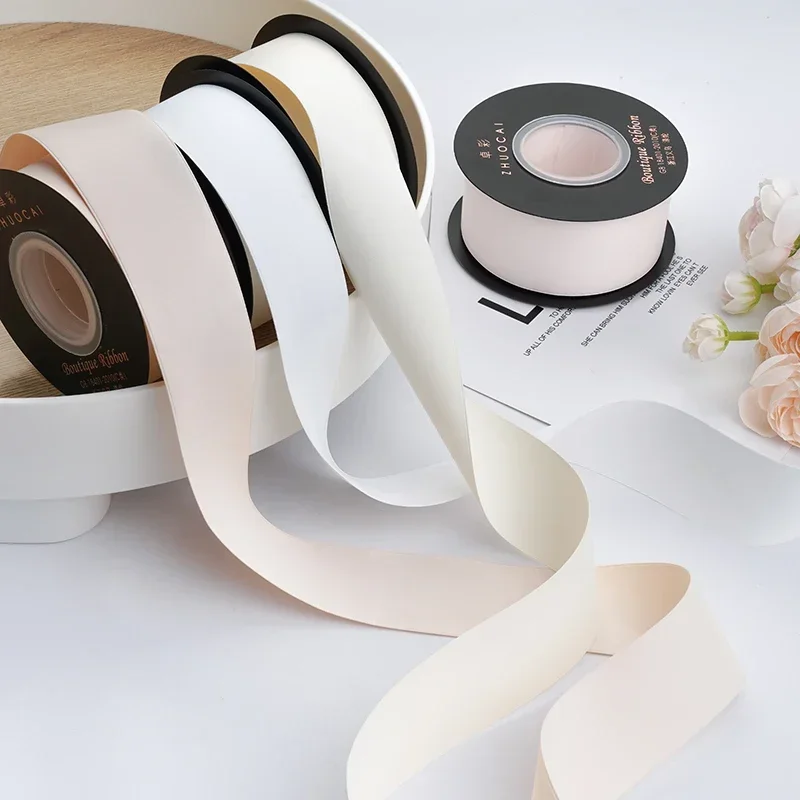 20 ياردة 40 مللي متر ماتي شرائط الساتان DIY بها بنفسك الحرير الاصطناعي الورود الحرف لوازم الخياطة الملابس والاكسسوارات سكرابوكينغ المواد #2