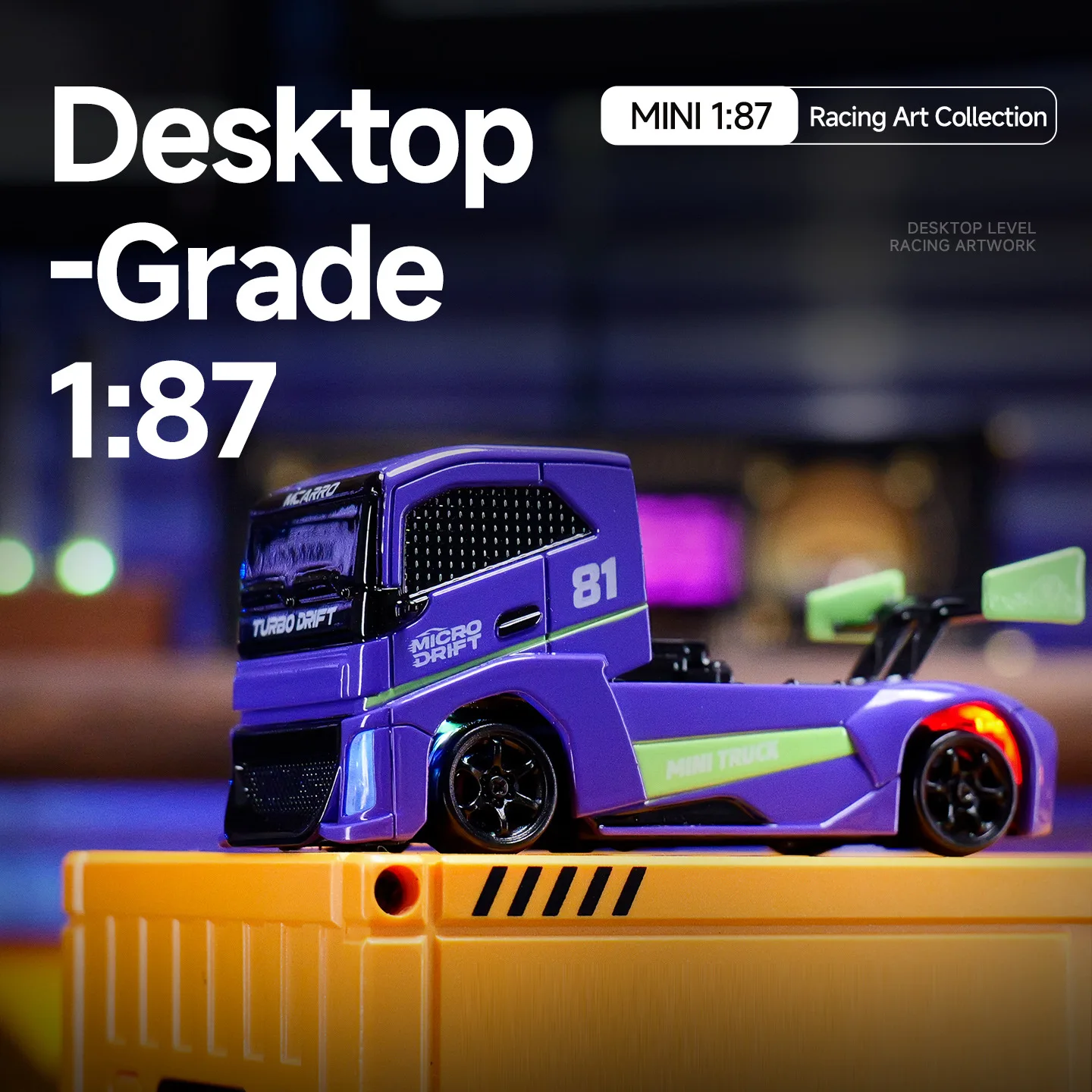 

New Product Micalot Mc081 1:87 Mini Rc Car 4wd Electric Drift Truck Remote Control Vehicle Off Road Christmas Toy Gift