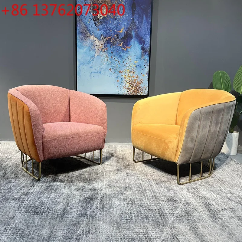 

Скандинавский современный минималистичный диван-кресло для небольшой квартиры, спальни, гостиной или балкона.